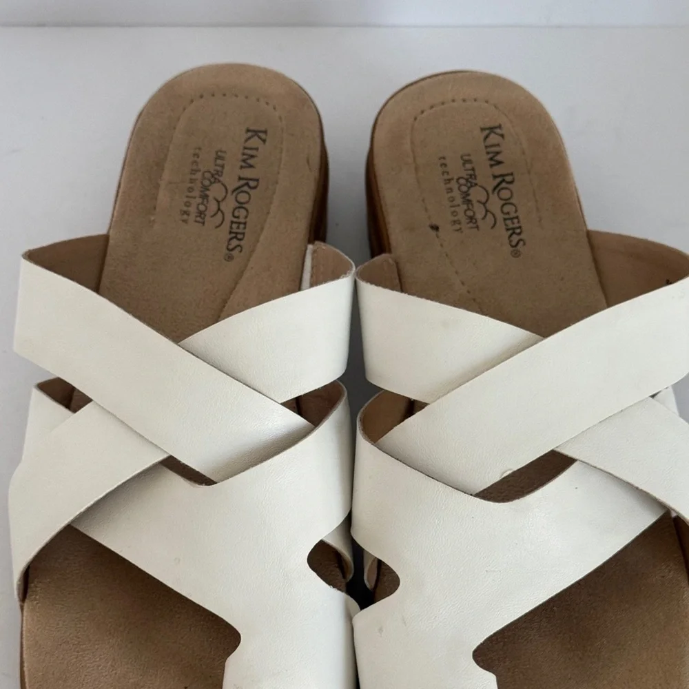 Kim Rogers Ultra Comfort Technology Slide Sandals Size 11M